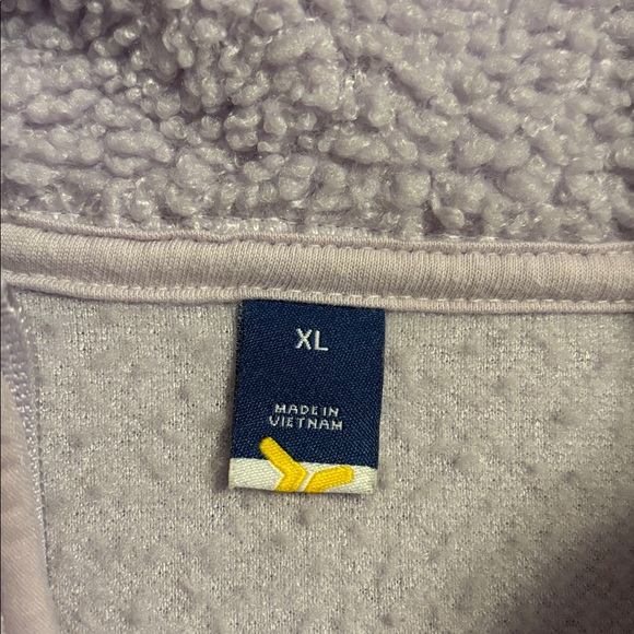 Cozy cropped Lavender Sherpa Pullover SIZE XL - Picture 3 of 4